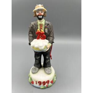 1999 Emmet Kelly Jr 75th Birthday Clown Figurine - Flambro Collectible